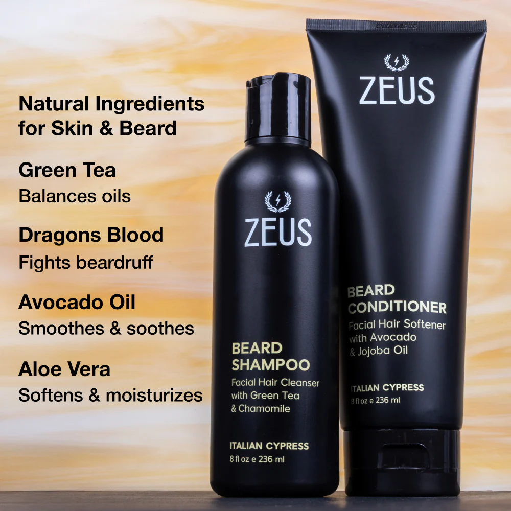 Beard Shampoo + Conditioner Set, 8 fl oz - Image 3