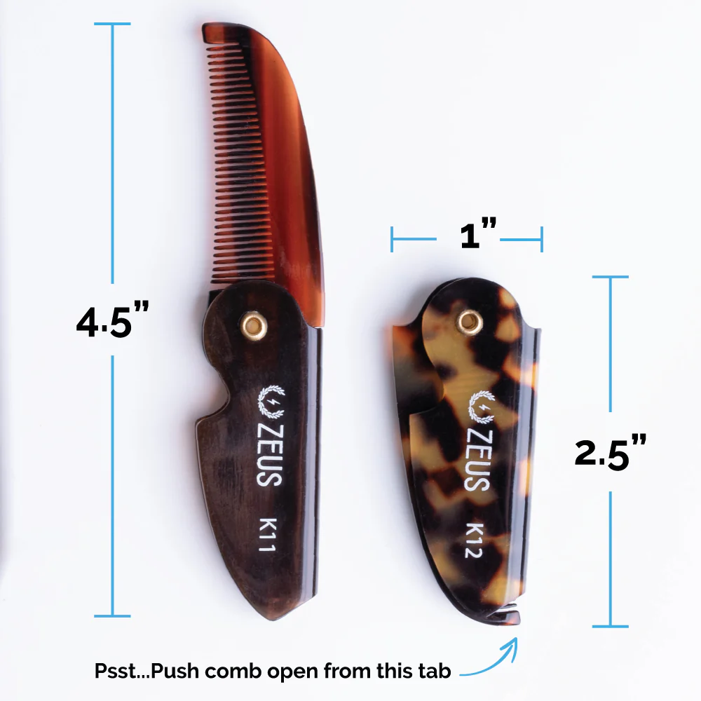 Folding Mustache Comb - Image 5