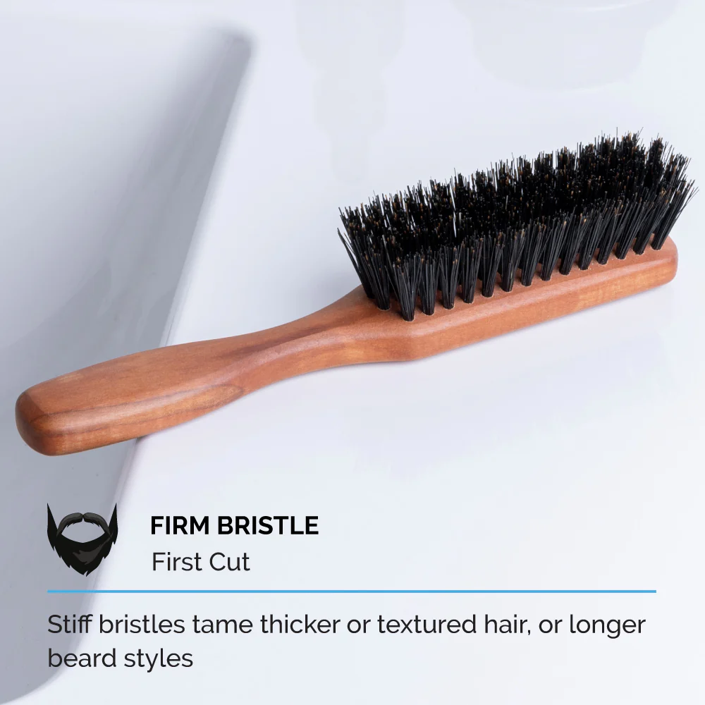 Handled Beard Brush, 100% Boar Bristle - A93 - Image 4