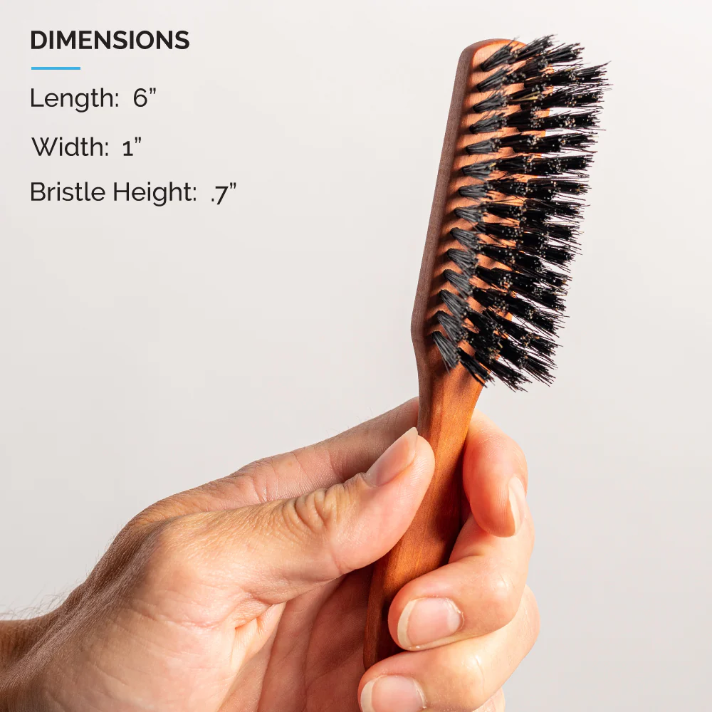 Handled Beard Brush, 100% Boar Bristle - A93 - Image 6