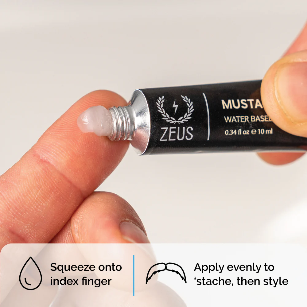 Mustache Wax Styling Gel, Mega Hold - Image 4