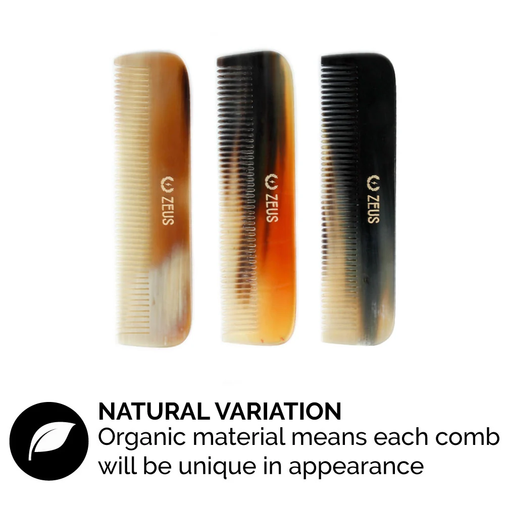 Fine Tooth Hair Comb, Horn - Image 4