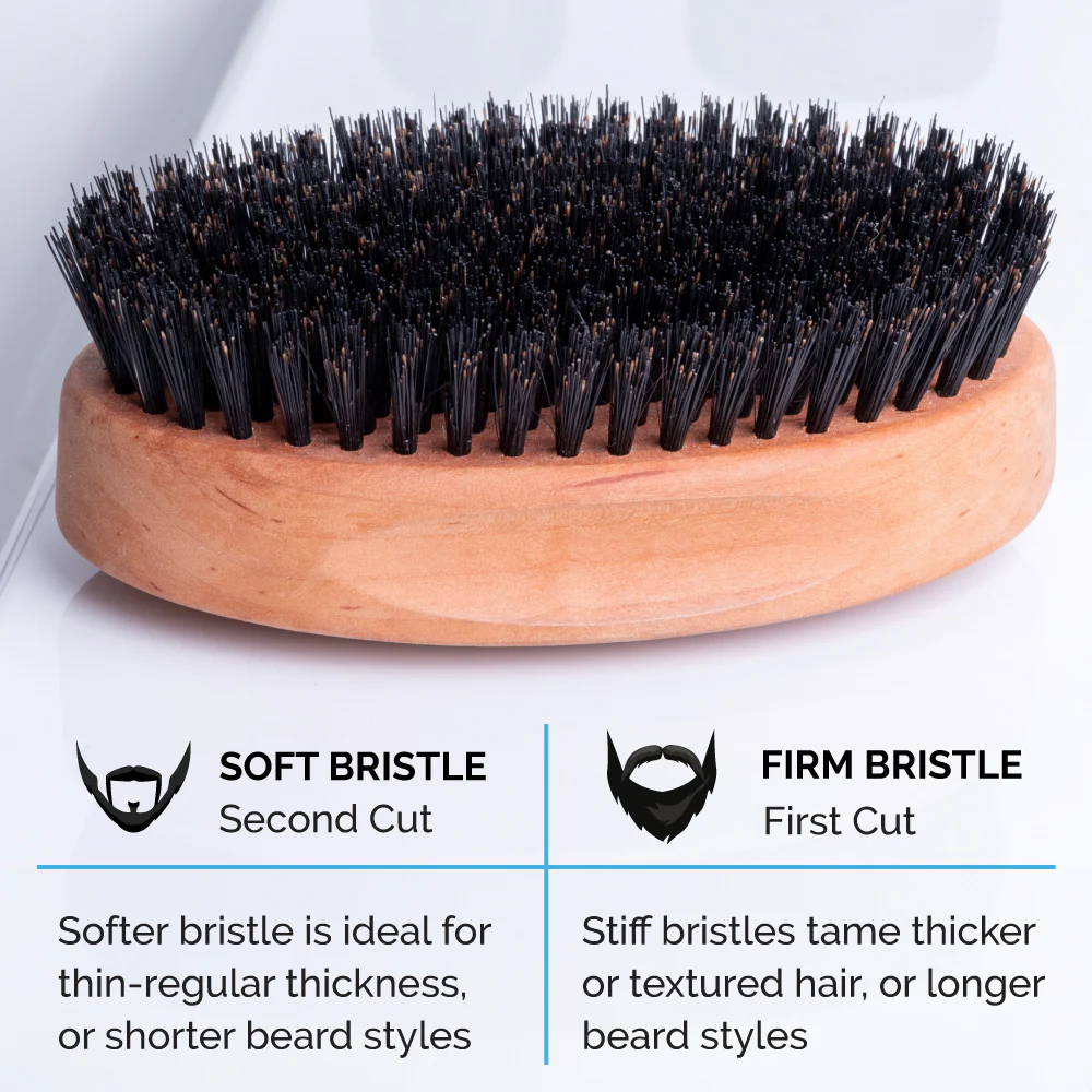 Military Beard Brush, 100% Boar Bristle - Q91/Q92 - Image 4