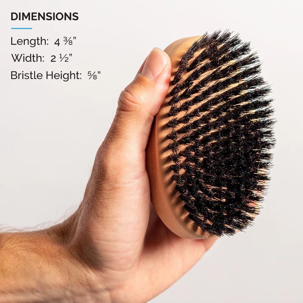 Military Beard Brush, 100% Boar Bristle - Q91/Q92 - Image 6