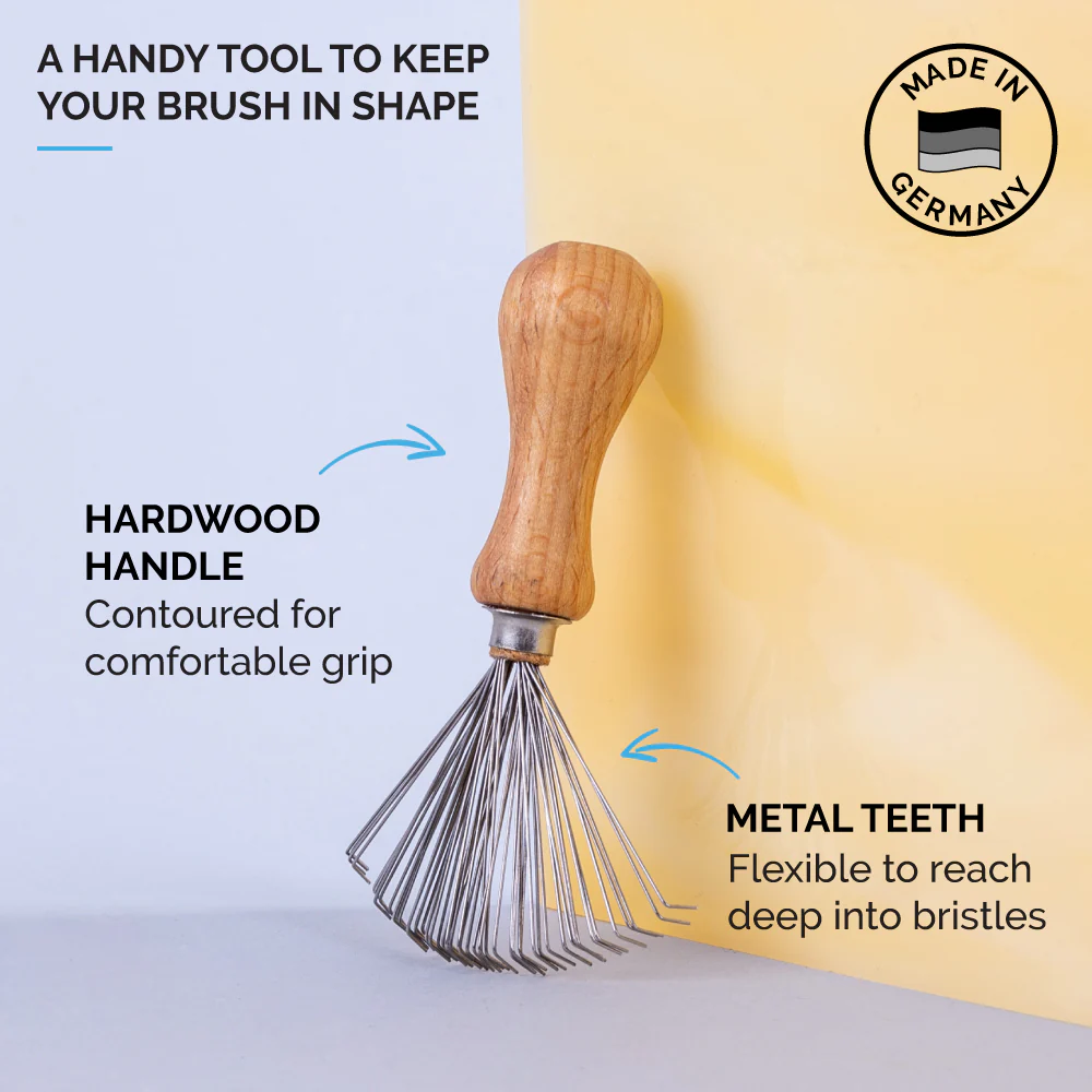 Military Brush + Bristle Cleaner, 100% Boar Bristle - Image 3