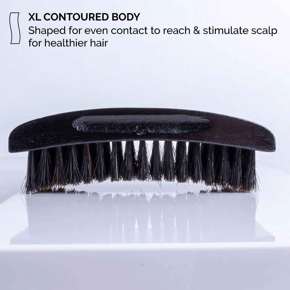 Palm Hair Brush, 100% Soft Boar Bristle - Image 5
