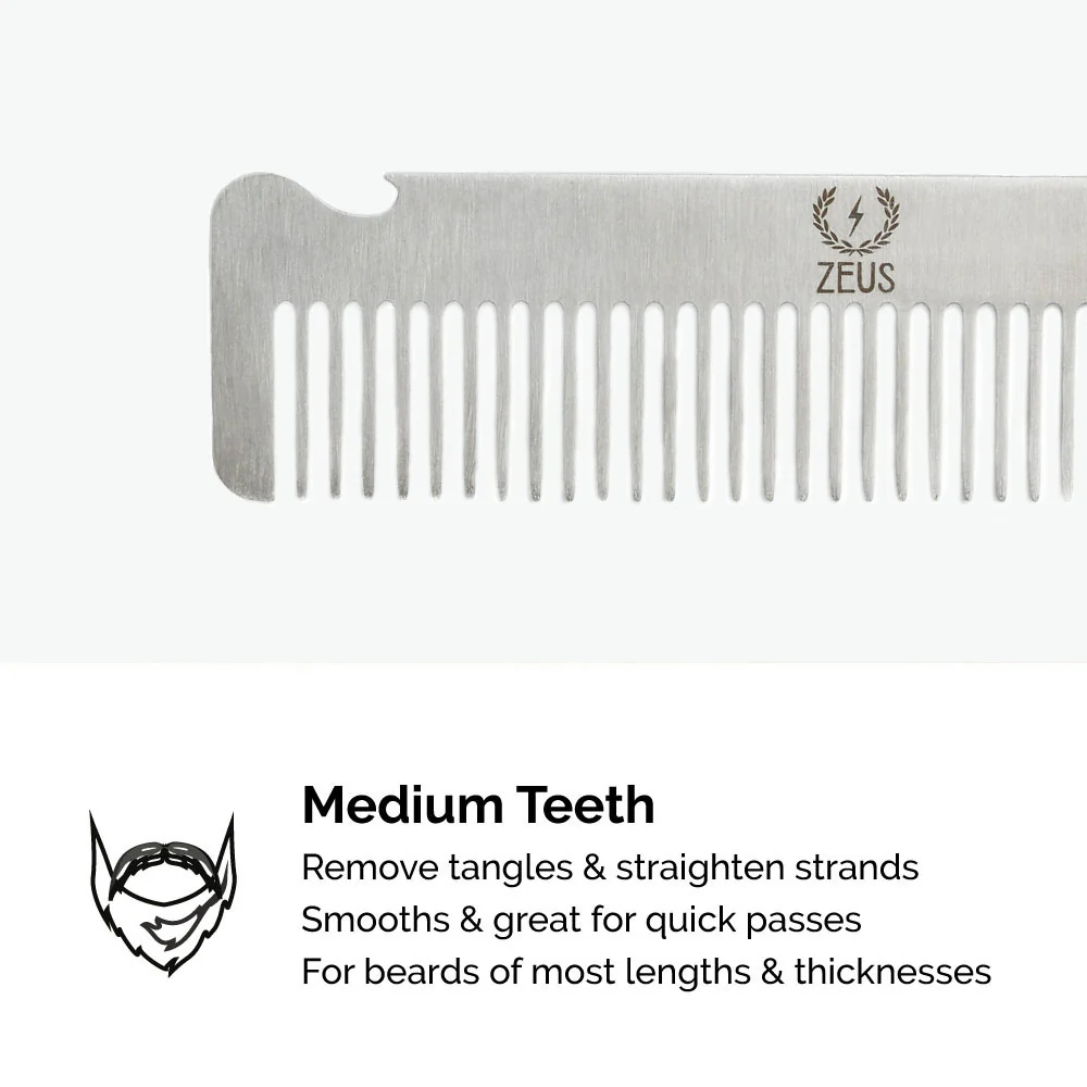 Comb with Bottle Opener, Stainless Steel - Image 4