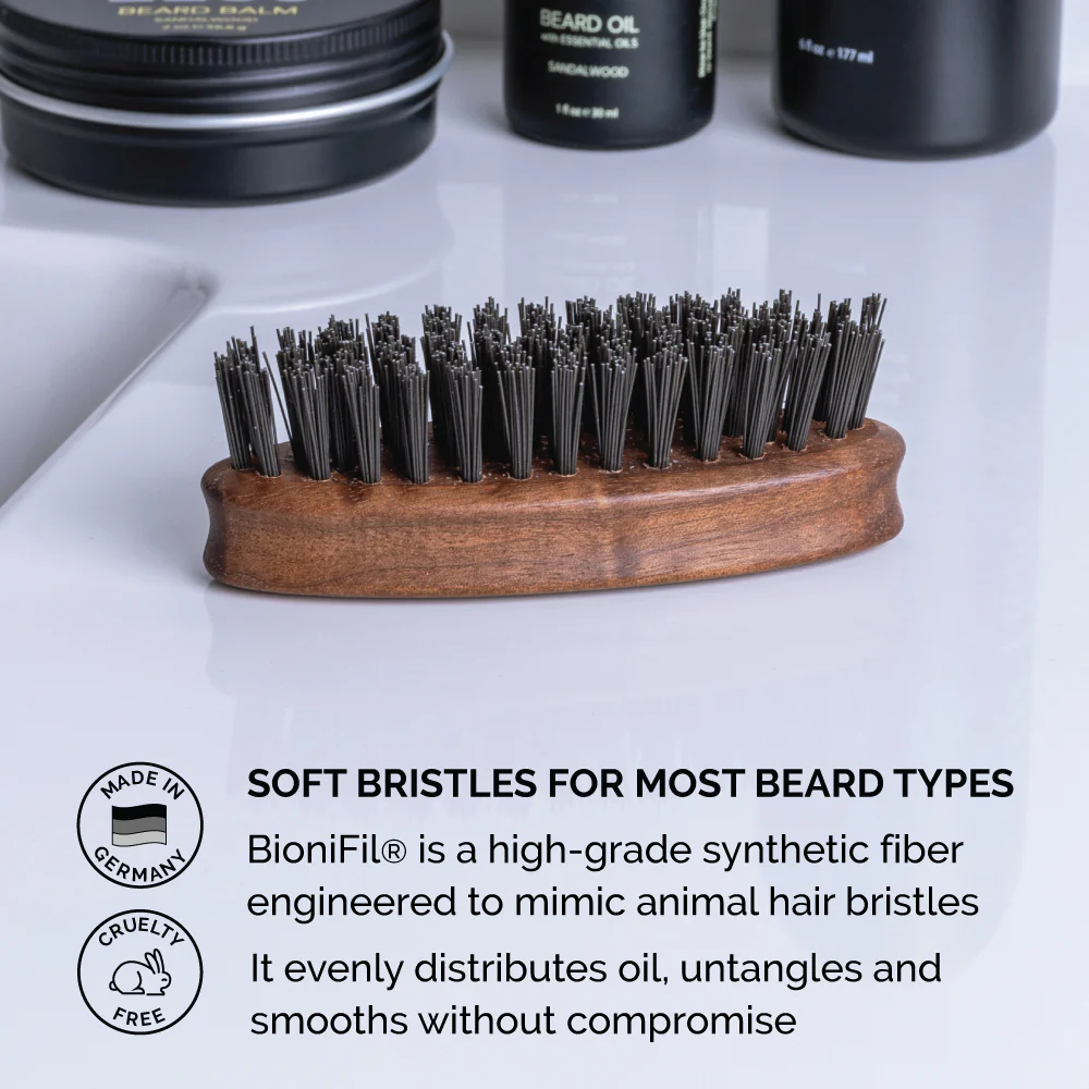 Pocket Beard Brush, BioniFil Bristle (Vegan) - N73 - Image 4